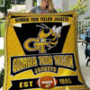 Georgia Tech Yellow Jackets Blanket Quilt Rze1