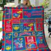 Kansas Jayhawks 2 Quilt Blanket Rze1