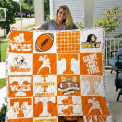 Tennessee Volunteers Quilt Blanket Rze1