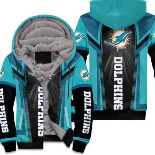 nfl miami dolphins fleece hoodie for fans