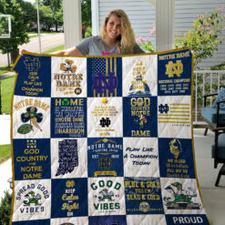Notre Dame Fighting Irish Quilt Blanket Quilt D22
