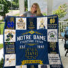 Notre Dame Fighting Irish Blanket Quilt Rze1