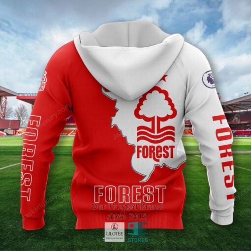 nottingham forest fc red hoodie bomber jacket limited