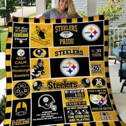 Pittsburgh Steelers Lover Blanket Quilt TN