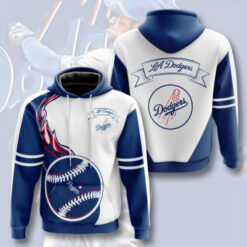 Los Angeles Dodgers  a1 Hoodie Zip Hoodie 3D Rze1