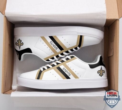 s6KSegi9 T110222 086xxxNFL New Orleans Saints Stan Smith Shoes 1