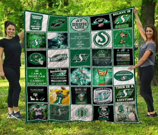 saskatchewan roughriders 1 quilt blanket ha1910 0