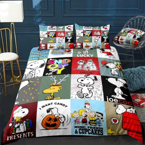 snoopy christmas snoopy lover bedding set80811