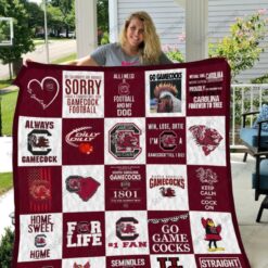 South Carolina Gamecocks 3 Blanket Quilt Rze1