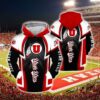 Utah Utes Hoodie Zip Hoodie 3D D22