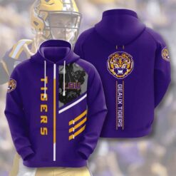 LSU Tigers Hoodie Zip Hoodie 3D Rze1