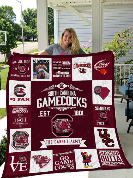 straight outta south carolina gamecocks quilt blanket great customized blanket gifts for birthday christmas thanksgiving 1621676651