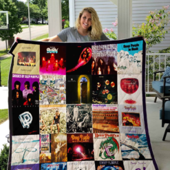 Deep Purple Blanket Quilt Rze1