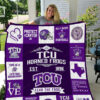 TCU Horned Frogs  Blanket Quilt  Rze2