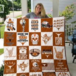 Texas Longhorns Quilt Blanket Quilt Rze2