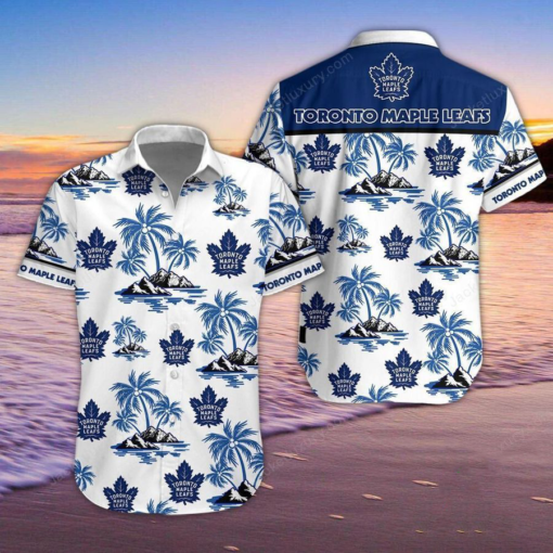 toronto maple leafs summer shirt hawaiian shirt