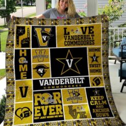 Vanderbilt Commodores 2 Blanket Quilt Rze1
