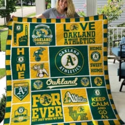 Oakland Athletics Blanket Quilt Rze1