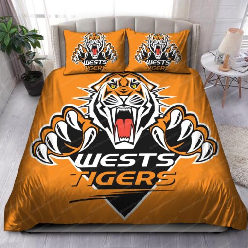 wests tigers logo bedding sets