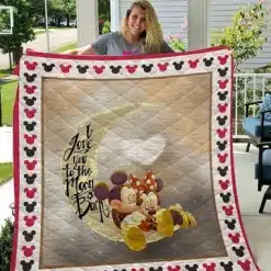Mickey love Minnie  Blanket Quilt CCHU
