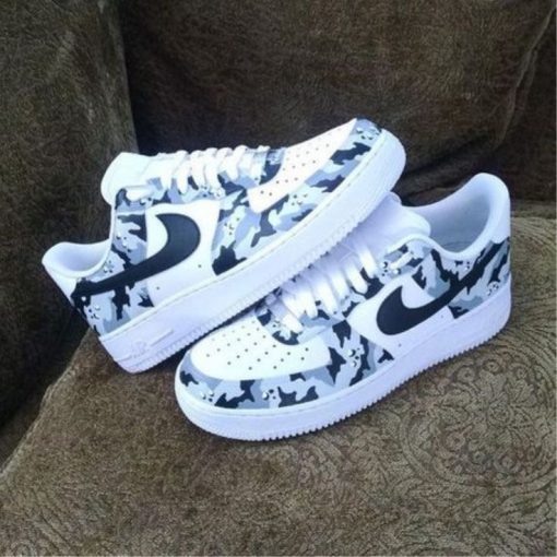 Grey Camouflage Custom Air Force 1 1