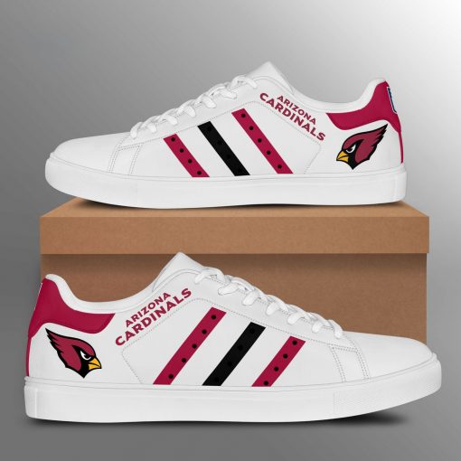 arizona cardinals red black stripes stan smith low top shoes 7 5SWng