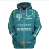 Fernando Alonso Hoodie Zip Hoodie 3D H23