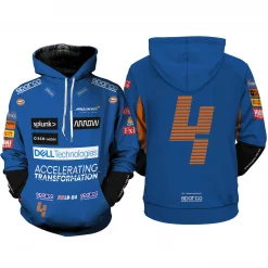 Lando Norris Hoodie Zip Hoodie 3D D22