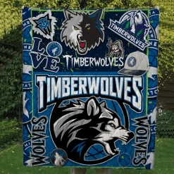 Minnesota Timberwolves 2 Quilt Blanket D22