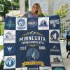 Minnesota Timberwolves Quilt Blanket D22