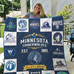 Minnesota Timberwolves Quilt Blanket D22