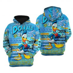 Donald Duck Hoodie Zip Hoodie VH22