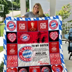 Fc Bayern Munich Quilt Blanket D22