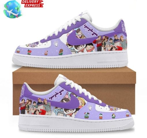 BTS Purple Christmas Holiday Special Nike Air Force 1 2