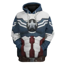 Captain America Hoodie Zip Hoodie 3D H23