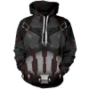Captain America Hoodie Zip Hoodie 3D H23