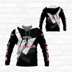 Tesla Hoodie Zip Hoodie 3D VH22