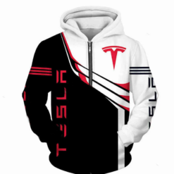 Tesla Zip Hoodie Jacket 3D H23