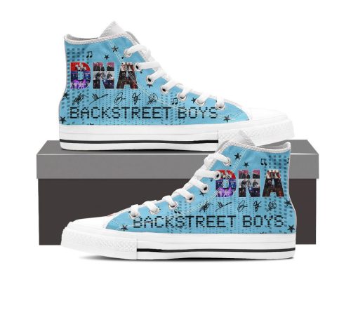 Backstreet Boys As Long As I Love You High Top Shoes Blue Design2B2 mlB2U