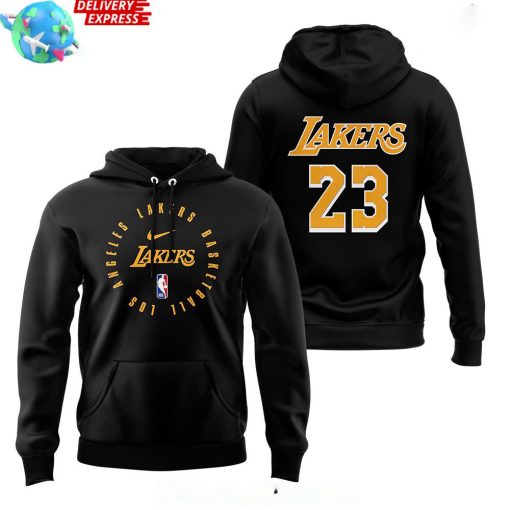 Los Angeles Lakers LeBron James Black Hoodie 2