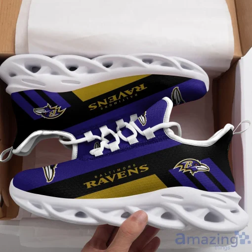 baltimore ravens striped max soul sneaker running shoes