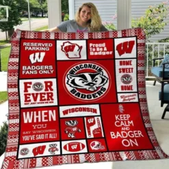 Wisconsin Badgers 1 Quilt Blanket D22
