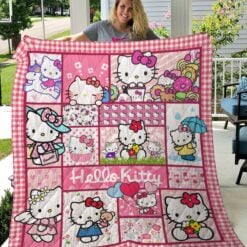 Hello Kitty Blanket Quilt 2 VH22