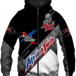 Africa twin Hoodie zip 1 D22