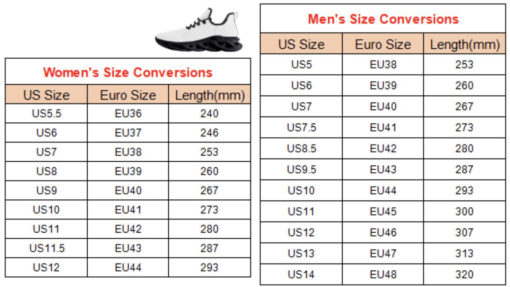 max soul shoes size