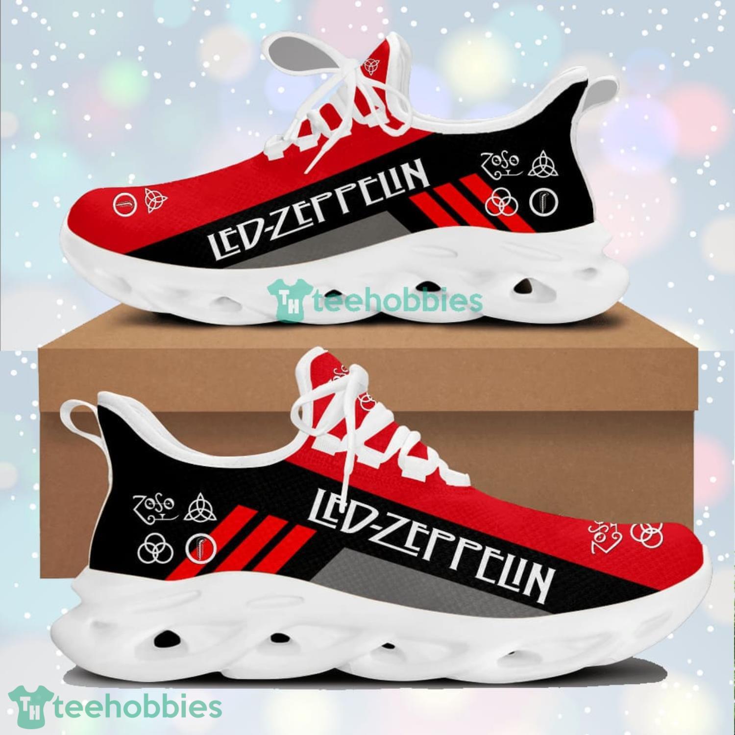 Led Zeppelin Red Striped Max Soul Shoes Running Sneaker For Men And Women zed3