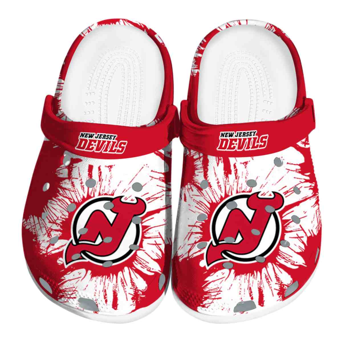New Jersey Devils Splatter Graphics Clog VR46 Valentino Rossi Stan Smith Shoes 1 1