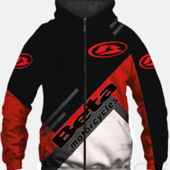 Beta Motorcycles Zip Hoodie 3d D22