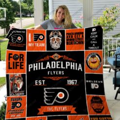 Philadelphia Flyers 3 Quilt Blanket D22