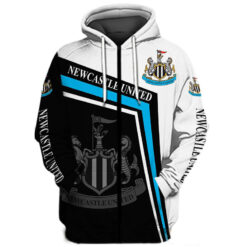 Newcastle United Zip Hoodie 3d D22